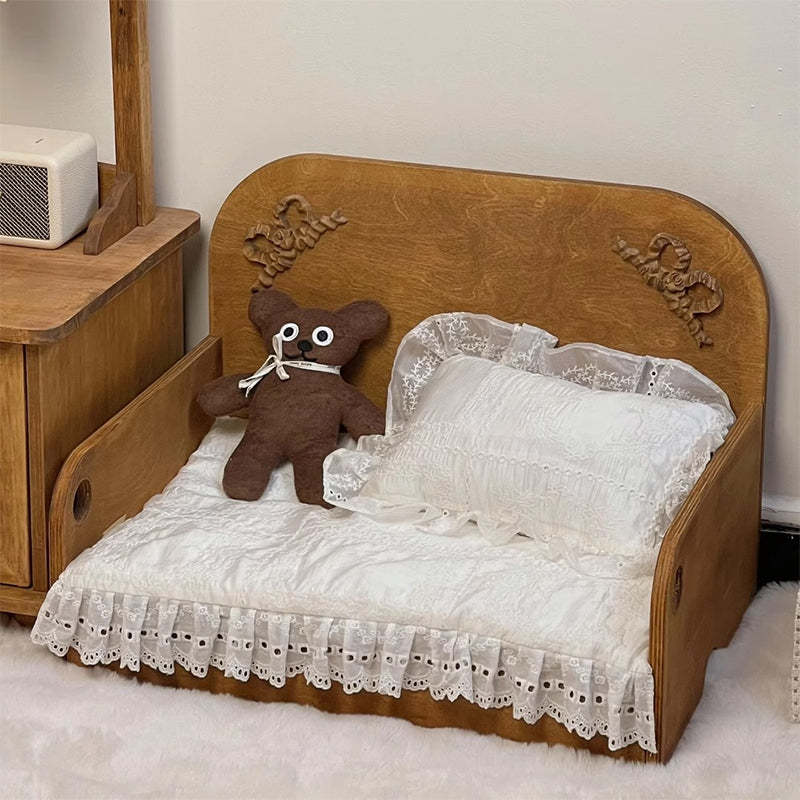 ペット用木製ソファベッド