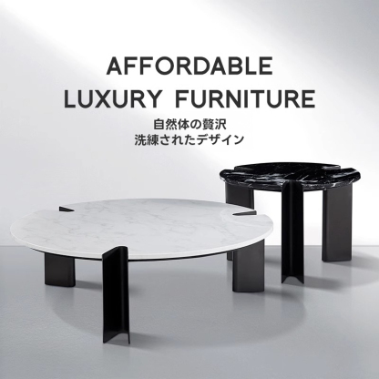 モノクロデザインコーヒーテーブル