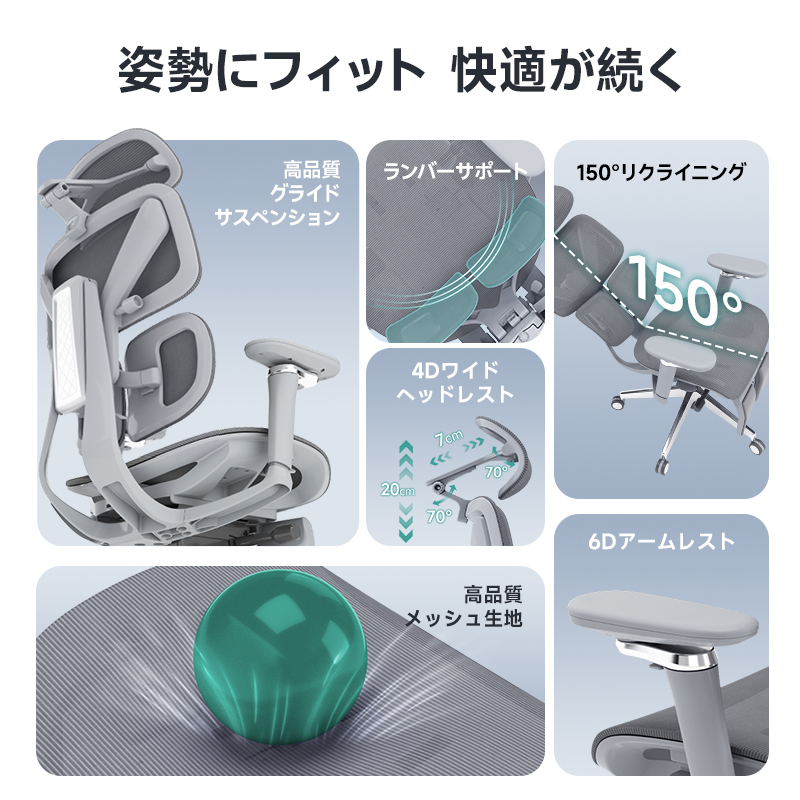 アクシスエルゴコアオフィスチェア
