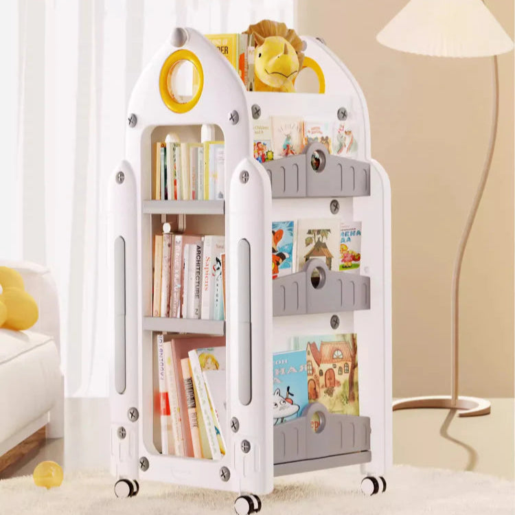 回転式キッズ絵本ラック | お子さまの成長に合わせた調整可能な