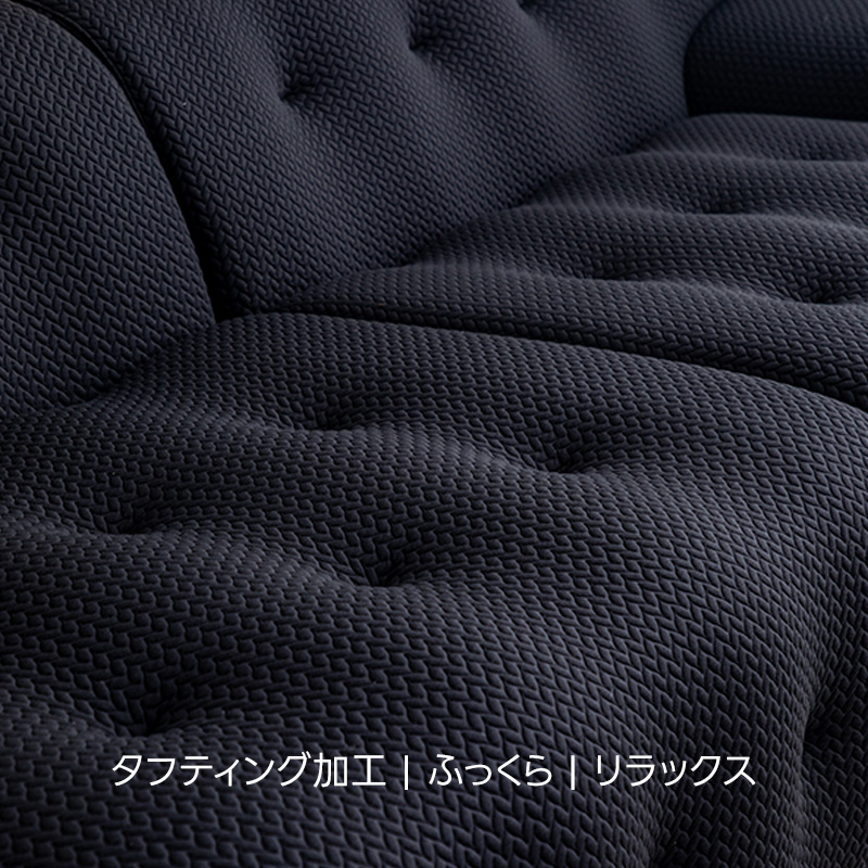 【OUTLET品】ワイド設計ボタンダウンローソファ