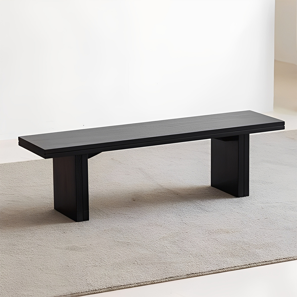 展開式木製ローテーブル