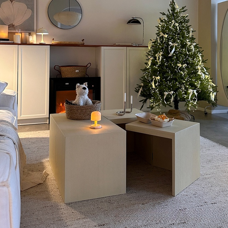 天然木モジュールテーブル