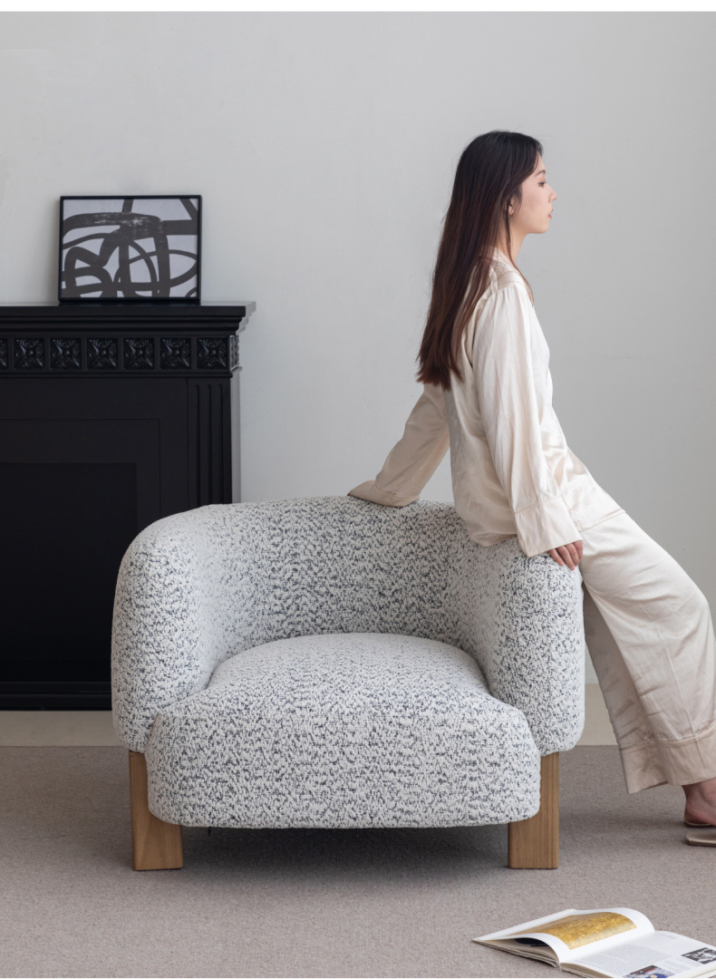 ①ソファ　 macomoco もこもこフォルムシングルソファ – CAGUUU