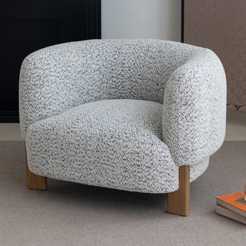 もこもこフォルムシングルソファ