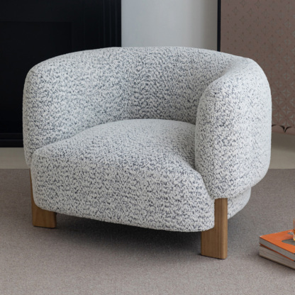 もこもこフォルムシングルソファ