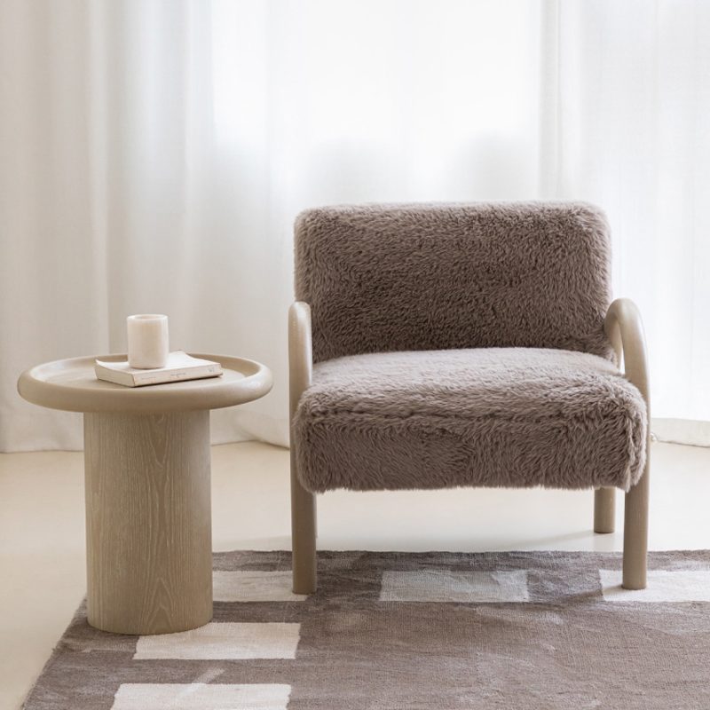 ふわふわでコンパクトなシングルソファ