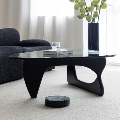 北欧デザインガラストップセンターテーブル