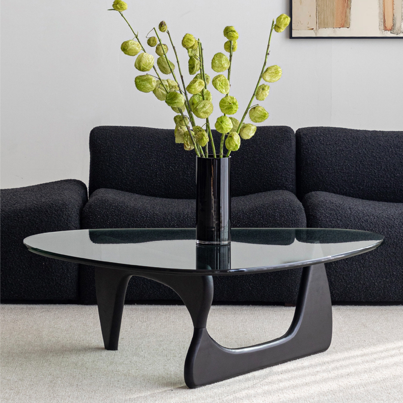 北欧デザインガラストップセンターテーブル