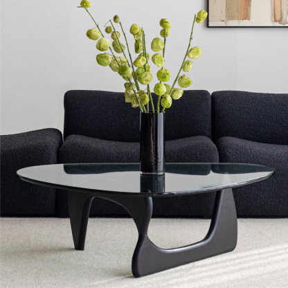 北欧デザインガラストップセンターテーブル