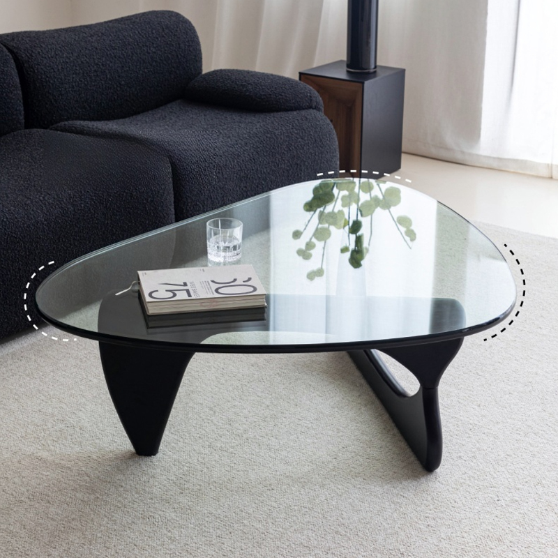 北欧デザインガラストップセンターテーブル