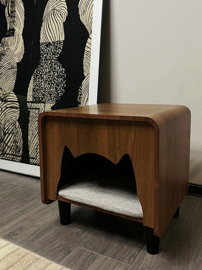 木製猫型キャットハウステーブル