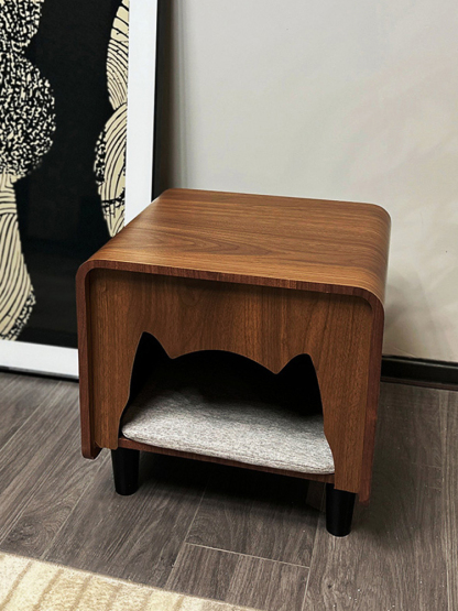 木製猫型キャットハウステーブル