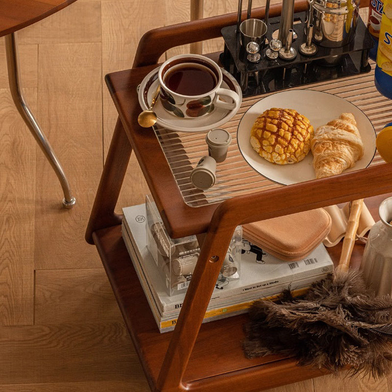 インテリアミニ打ち掛け アンティーク Woody Prime Boxツゲ材 木製ミニワゴン | 必要な物をさっと運べる