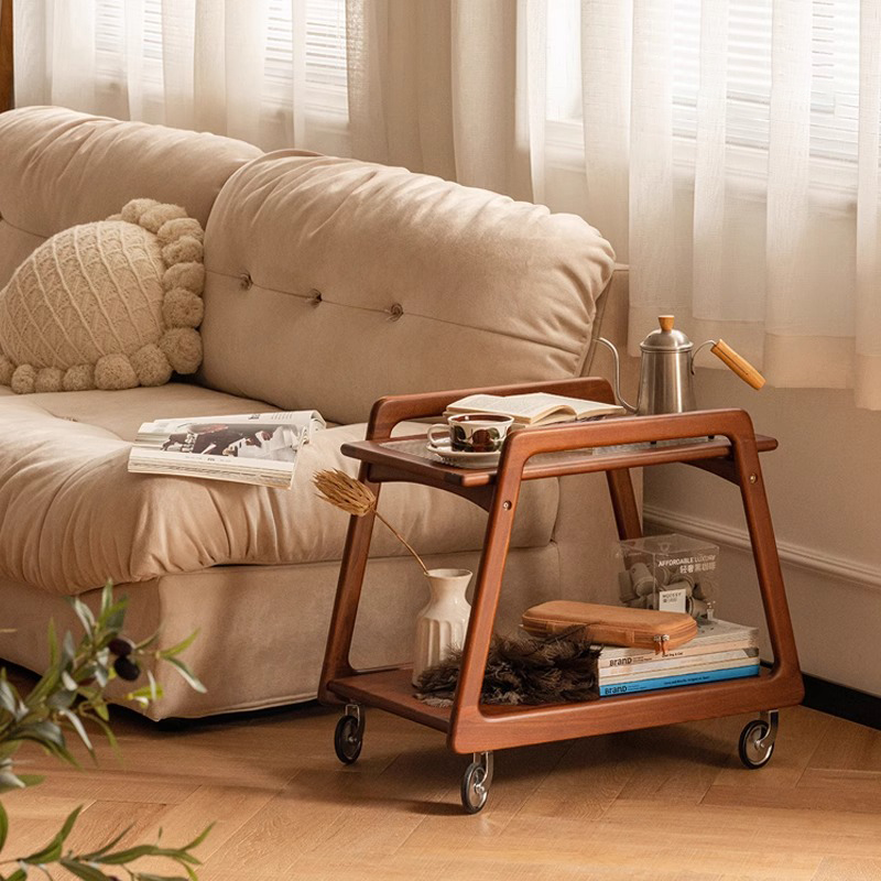 Woody Prime Boxツゲ材 木製ミニワゴン