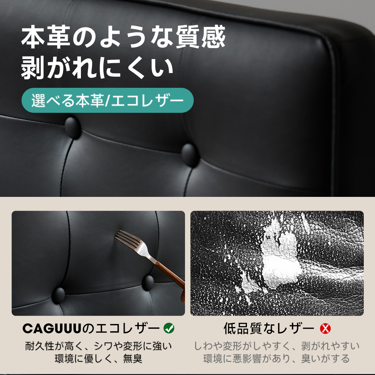 Woody Prime Boxツゲ材 布張りヘッドボード付き天然木ベッド
