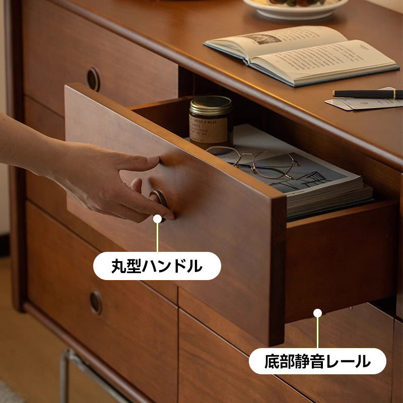 ツゲ材 クラシック木製収納キャビネット