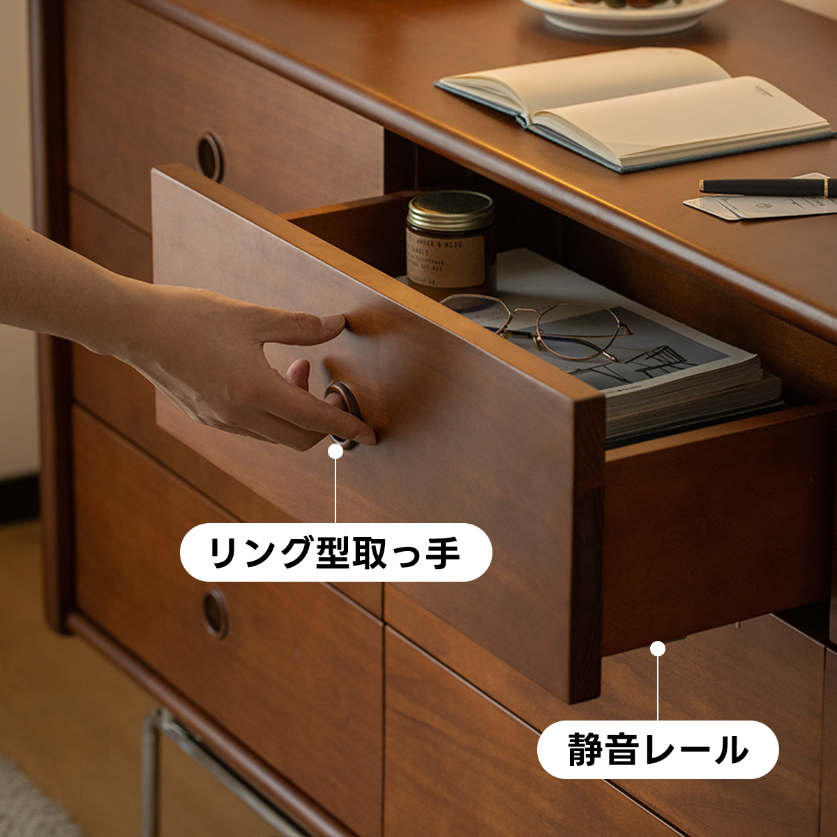 (そ65)北海道民芸家具 ヴィンテージ樺材 リビング収納 サイドキャビネット そ65)北海道民芸家具 ヴィンテージ樺材 リビング収納 サイド