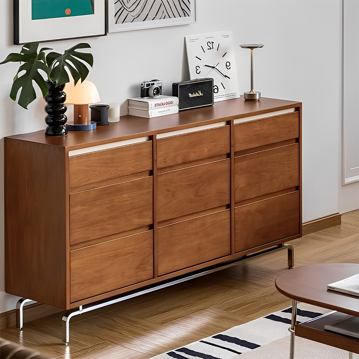 Woody Prime Boxツゲ材 収納キャビネット | 高級感と耐久性を