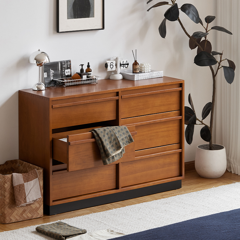 Woody Prime Boxツゲ材 ヴィンテージ風6マスチェスト