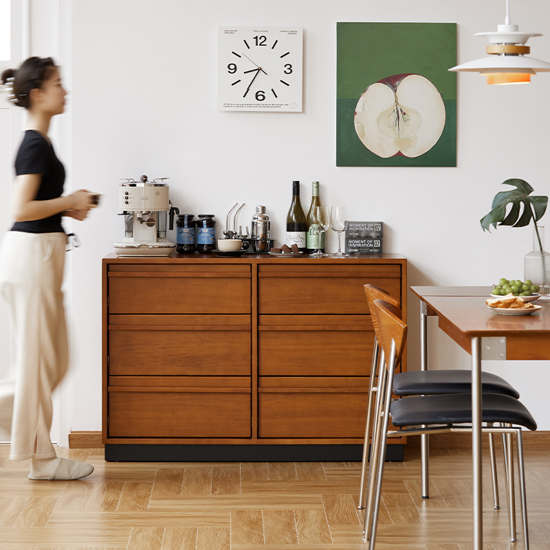 Woody Prime Boxツゲ材 ヴィンテージ風6マスチェスト