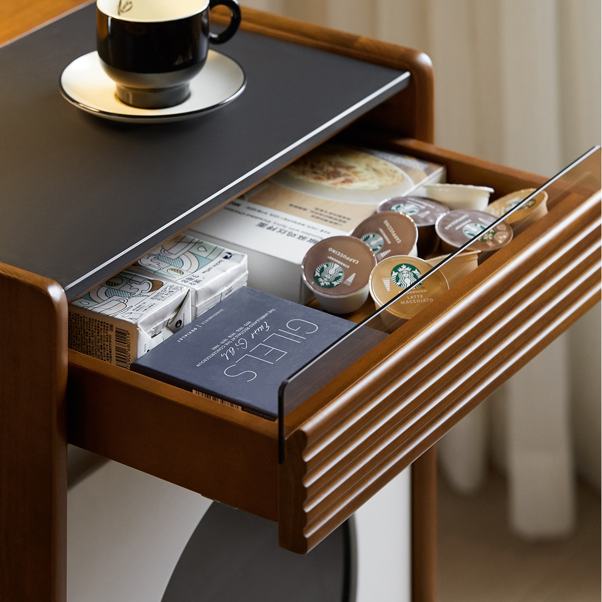 Woody Prime Boxツゲ材 異素材サイドボード