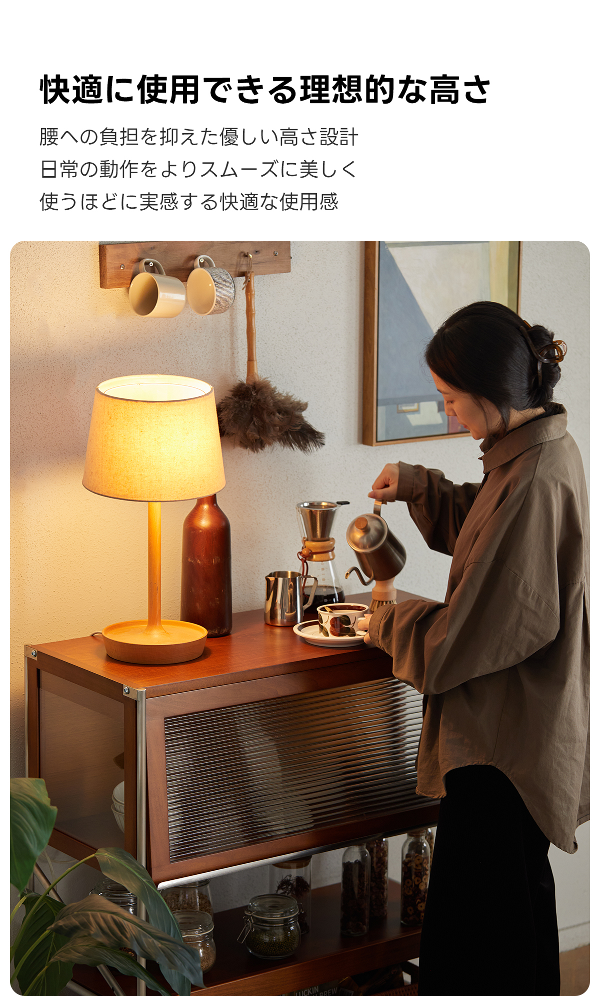 Woody Prime Box 異素材ディスプレイキャビネット【高級天然ツゲ材