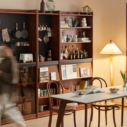 Woody Prime Boxツゲ材 壁面本棚ベンチ一体型