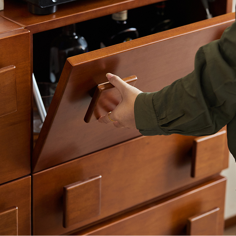 Woody Prime Boxツゲ材 モダンキューブキャビネット