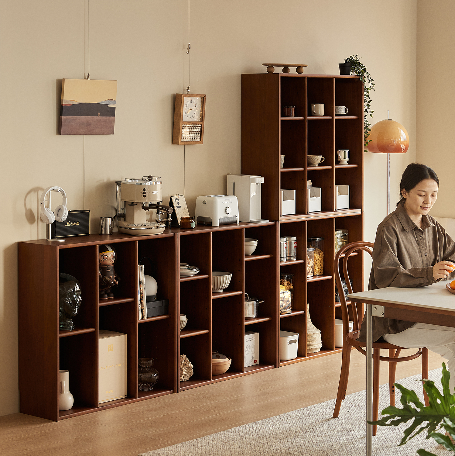 Woody Prime Boxツゲ材 コンビネーションキャビネット