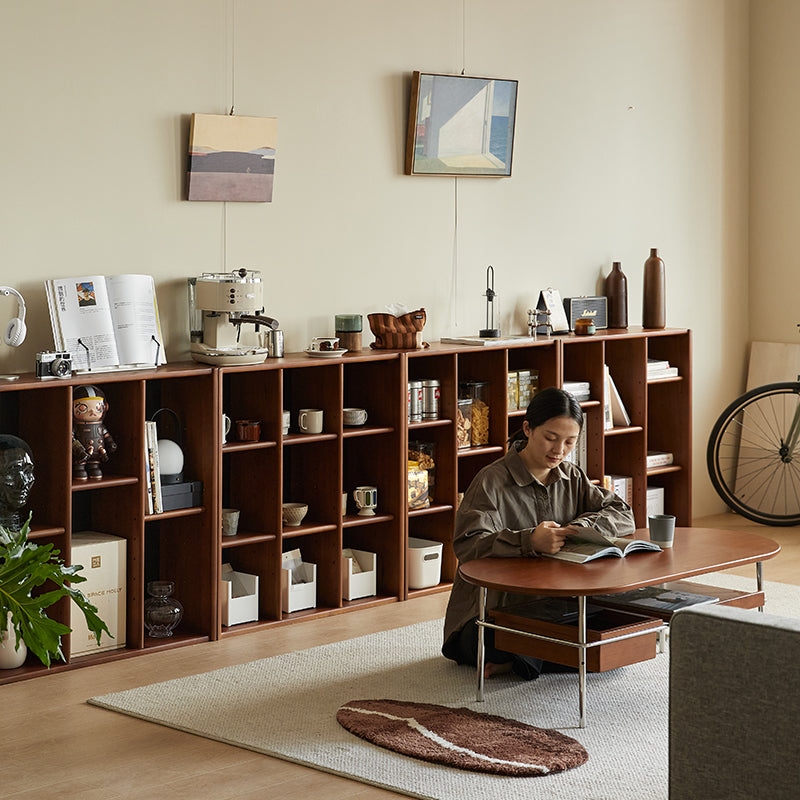 Woody Prime Boxツゲ材 コンビネーションキャビネット | 美しい木目と