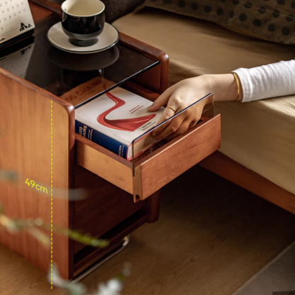 Woody Prime Boxツゲ材 スリムナイトテーブル