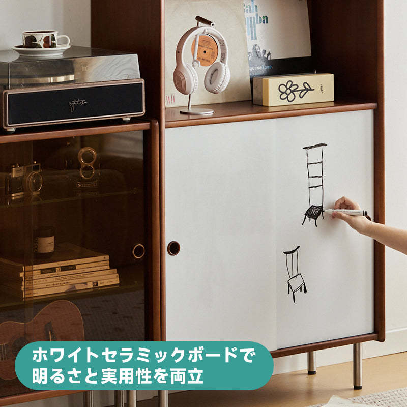 ツゲ材 多機能ユニットキャビネット