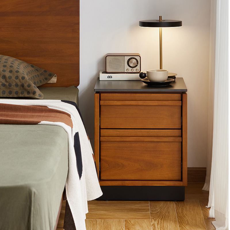 Woody Prime Boxツゲ材 セラミック天板サイドキャビネット | 高級ツゲ