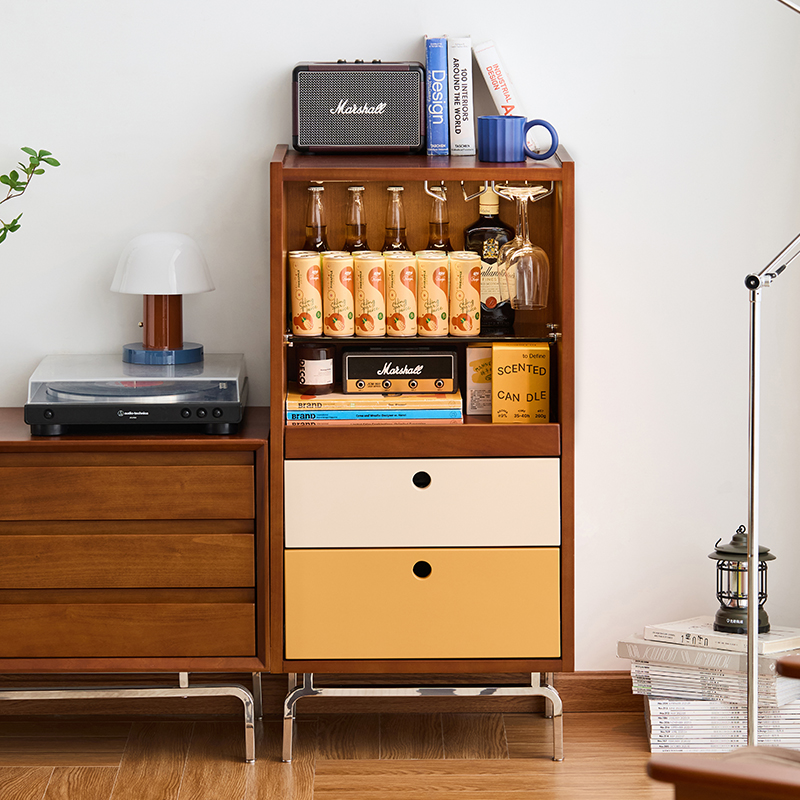 Woody Prime Boxツゲ材 コンパクト木製サイドボード