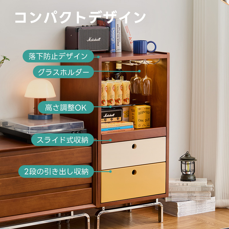 サイドボード 幅126×奥行40×高さ92cm 3枚扉 引き出し付き ブラウン系 リビングボード キャビネット 飾り棚 収納家具 苫小牧西店 サイドボード 幅126×奥行40×高さ92cm 3枚扉 引き出し付き ブラウン系