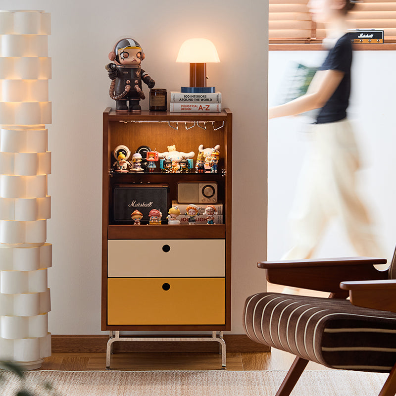 Woody Prime Boxツゲ材 コンパクト木製サイドボード | ヴィンテージ感