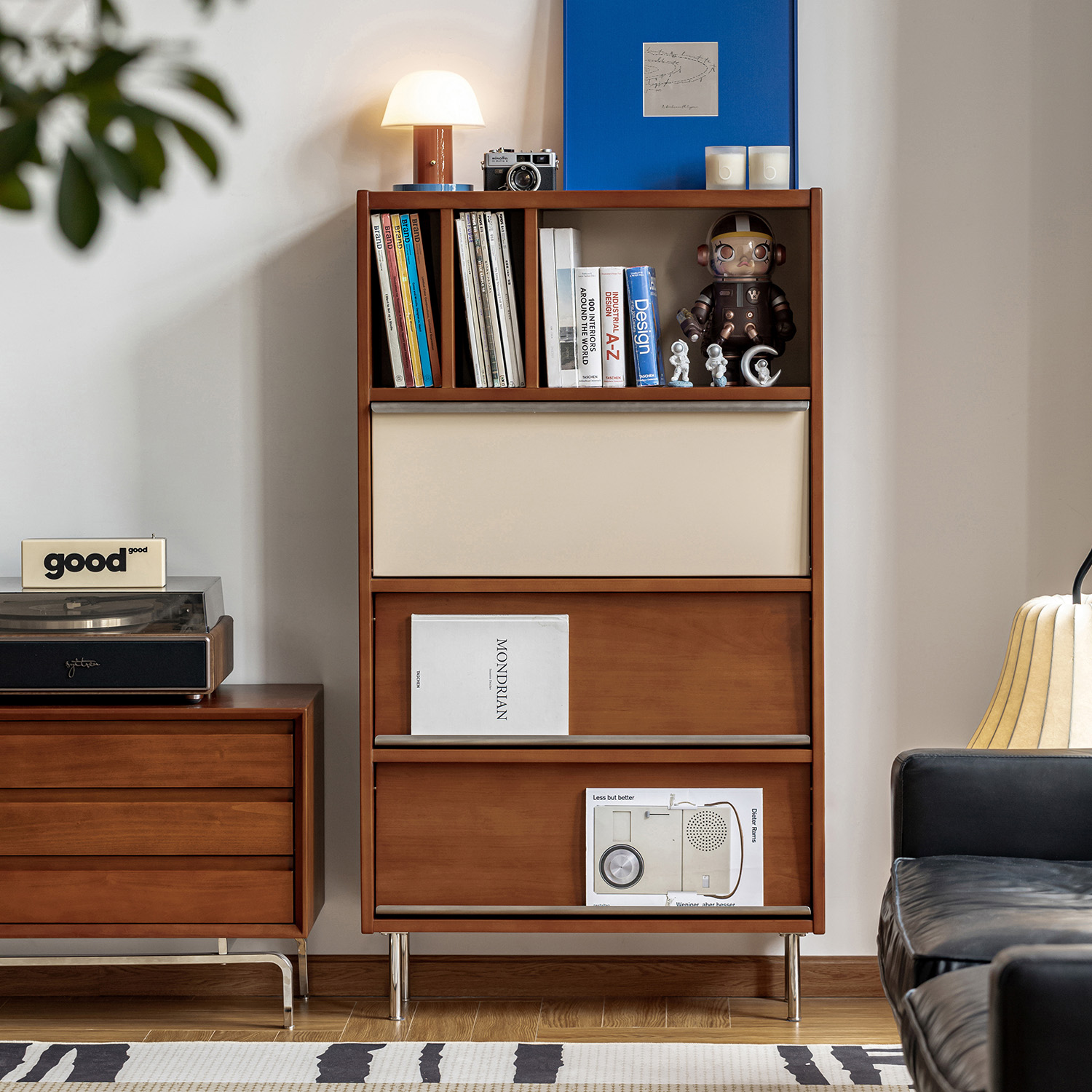 Woody Prime Boxツゲ材 木製ディスプレイキャビネット