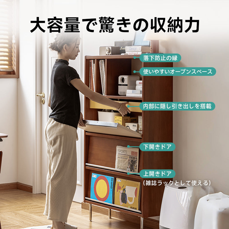 ツゲ材 木製ディスプレイキャビネット