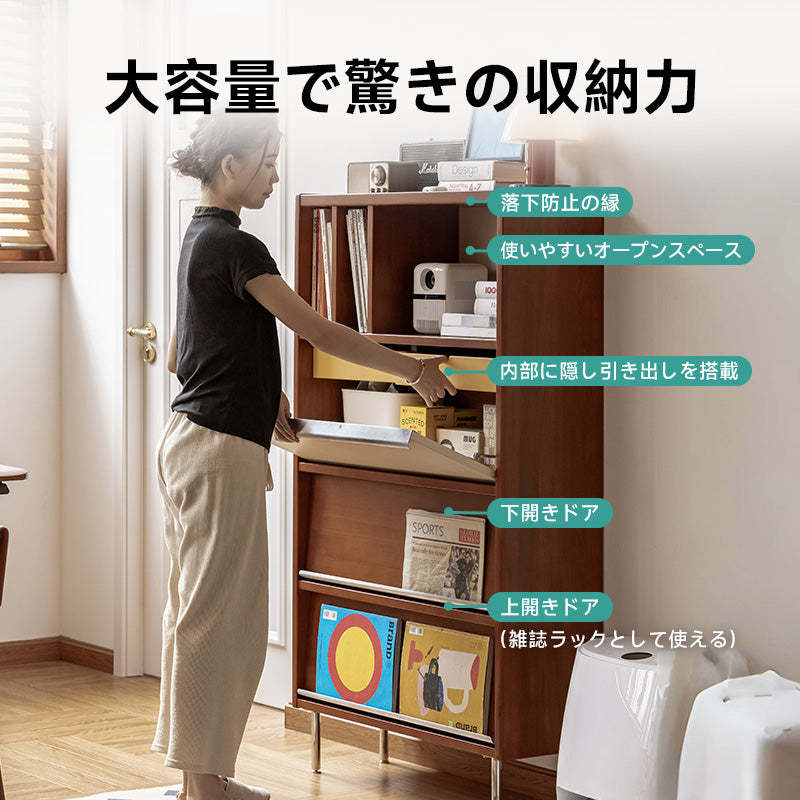 ツゲ材 木製ディスプレイキャビネット