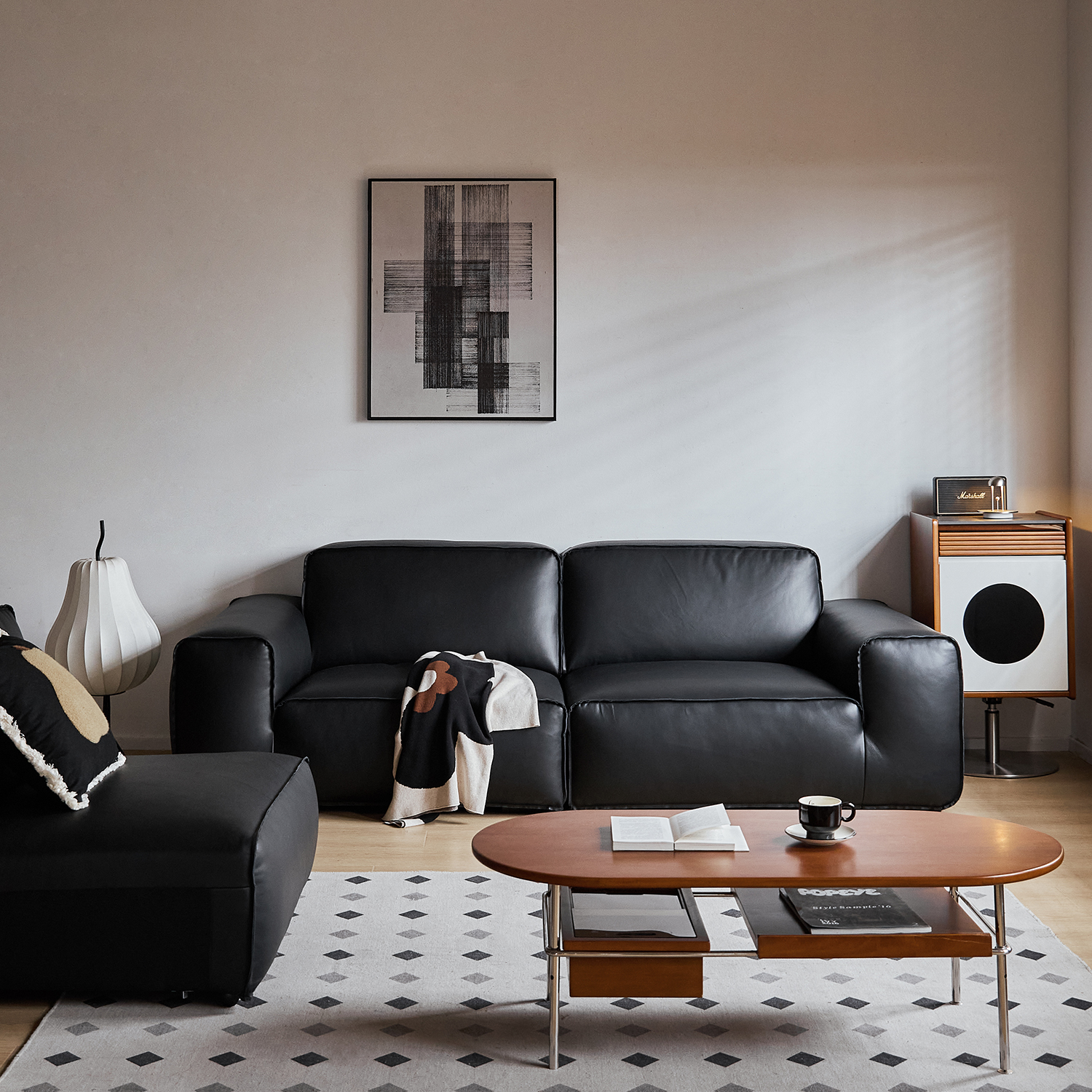 Woody Prime Box牛本革ソファ【カスタマイズ可】 | 空間に合わせ