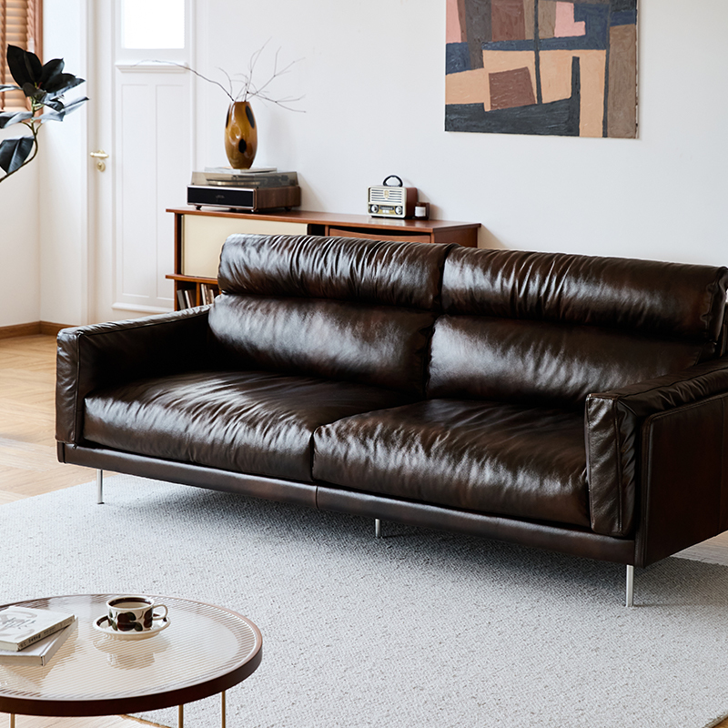 Woody Prime Boxハイバックレザーソファ