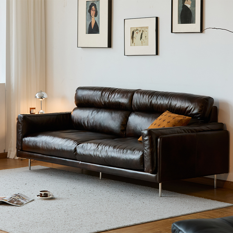 Woody Prime Boxハイバックレザーソファ