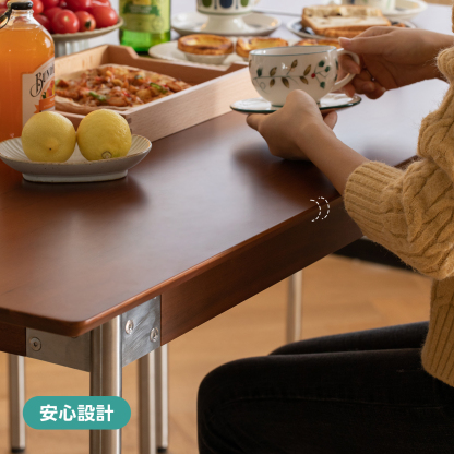 Woody Prime Boxツゲ材 ステンレス脚木製ダイニングテーブル