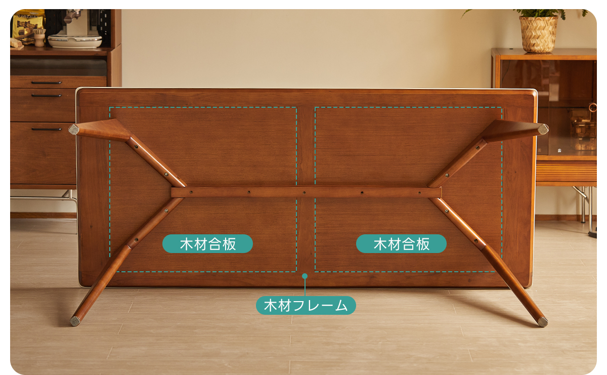 Woody Prime Box 高級セラミック角丸ダイニングテーブル【高級天然ツゲ