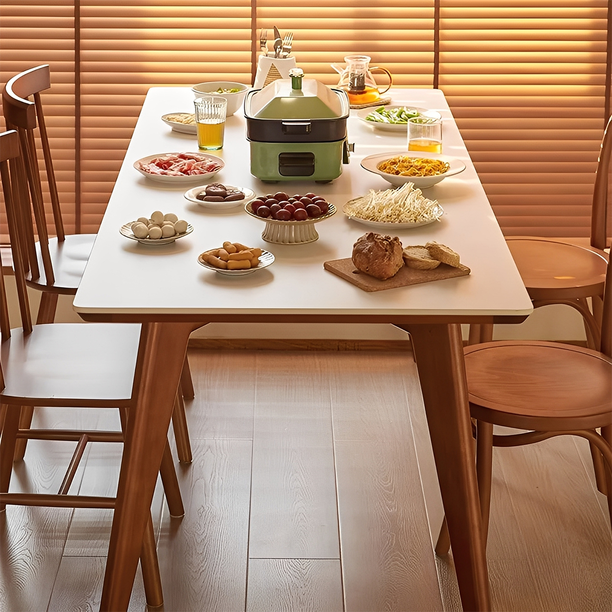 Woody Prime Boxツゲ材 高級セラミック角丸ダイニングテーブル – CAGUUU