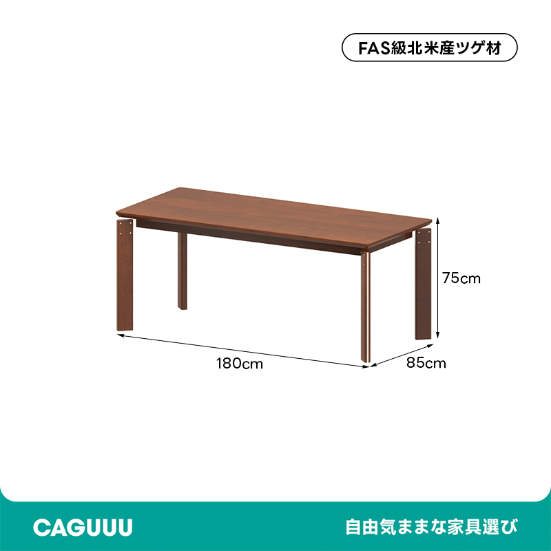 Woody Prime Boxツゲ材 ダイニングテーブル