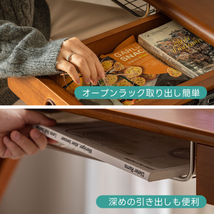 Woody Prime Boxツゲ材 収納付き天然木ワークデスク | ツゲ材を使用
