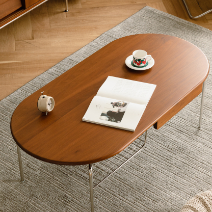 Woody Prime Boxツゲ材 ステンレス脚木製センターテーブル