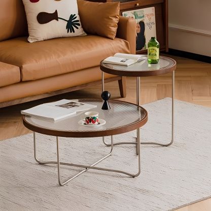 Woody Prime Boxガラス天板コーヒーテーブル – CAGUUU